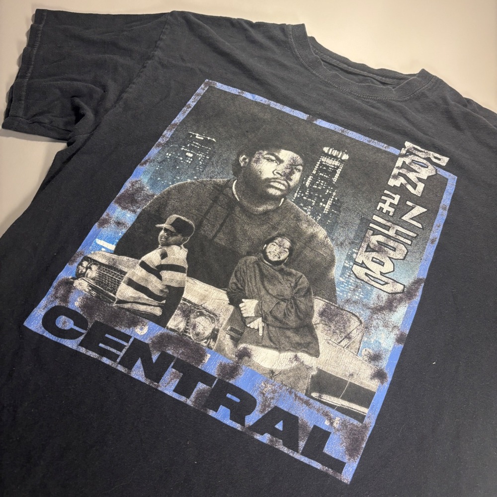 Vintage 90s 00s Boyz N The Hood Rap Tee Ice Cube‎ Hip Hop Movie T Shirt Black L